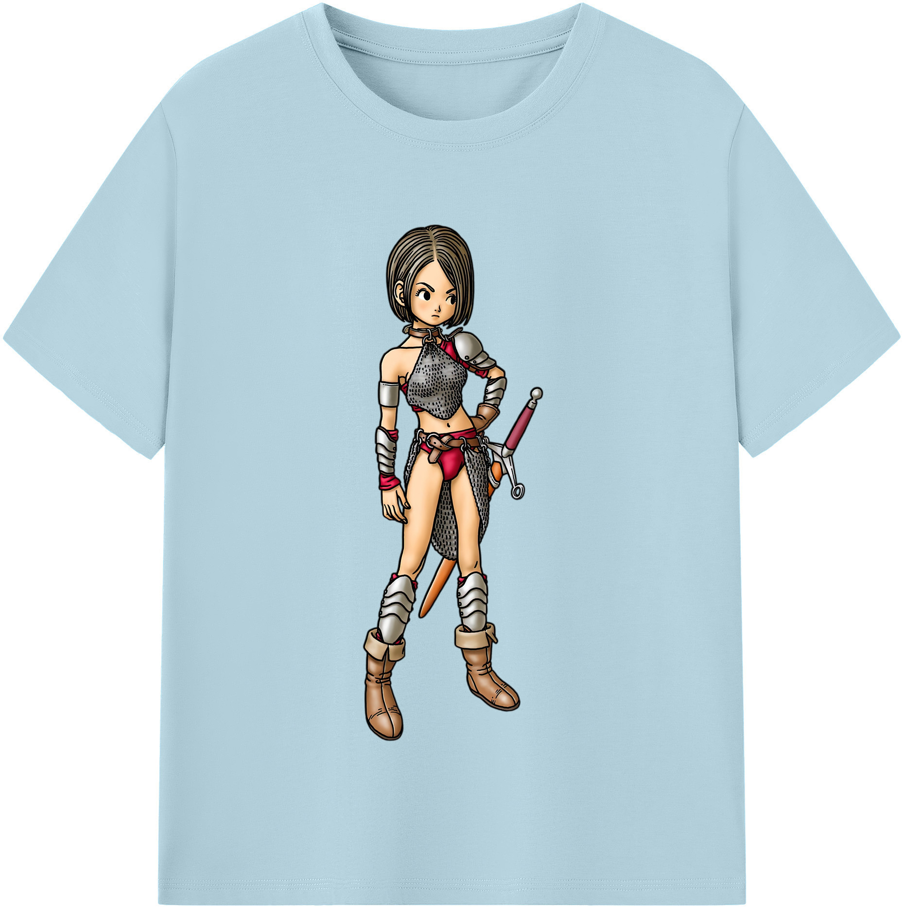 （画像用） ドラゴンクエスト Doragon Kuesuto Dragon Quest 綿100％半袖Tシャツ（フロントプリント）
